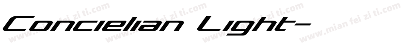 Concielian Light字体转换